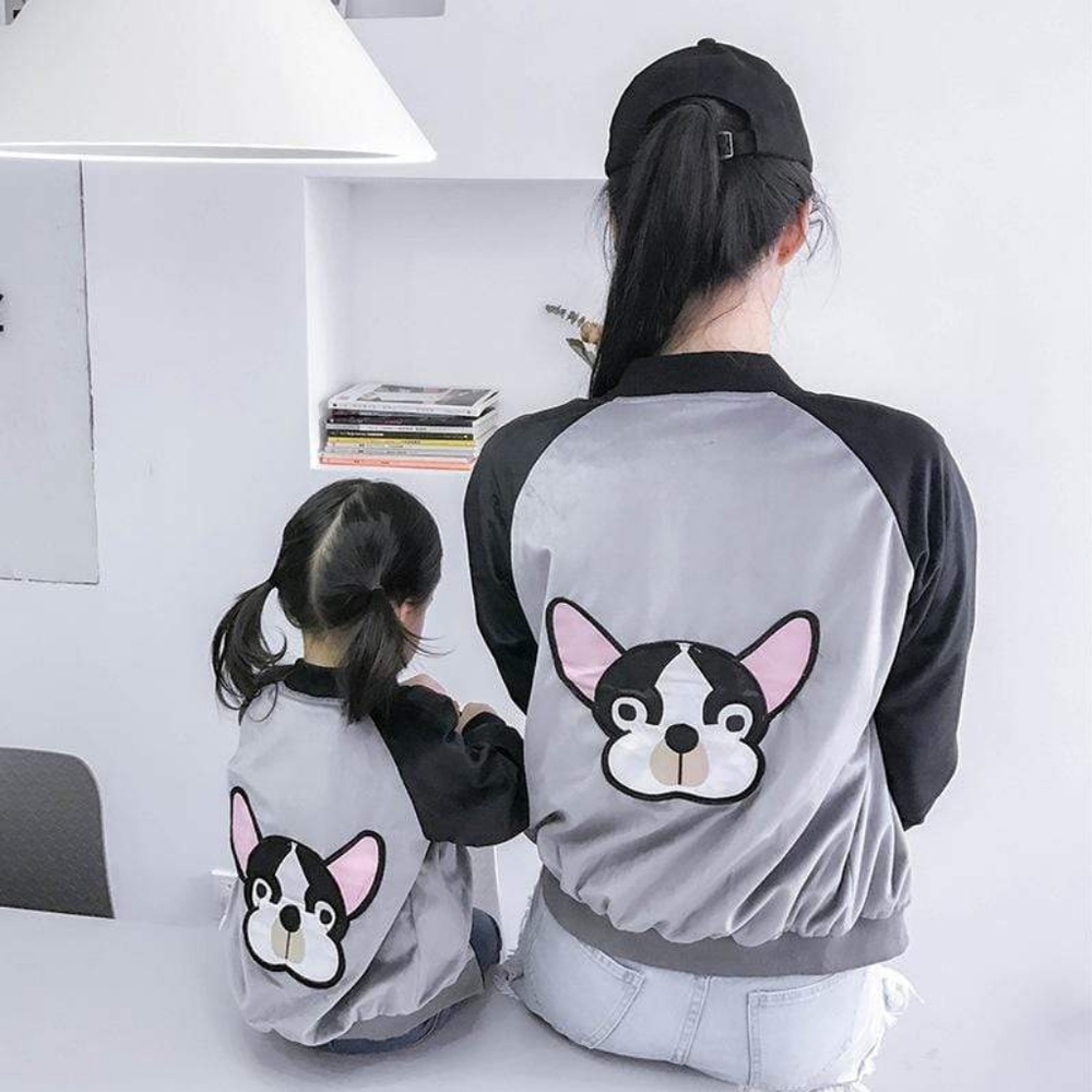 French Bulldog Embroidery Jacket